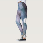 Blauw grijs bokeh, abstracte achtergrond. leggings (Links)