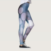 Blauw grijs bokeh, abstracte achtergrond. leggings (Rechts)