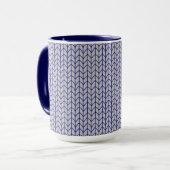 BLAUW GRIJS BREISEL Navy Combo Mok (Voorkant links)