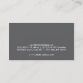 BLAUW/GRIJS CAMERA LOGO Visitekaartje (Achterkant)