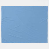 Blauw-grijs (Crayola) (effen kleur) Fleece Deken (Voorkant (Horizontaal))