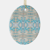 Blauw grijs decoratief graffiti-wandpatroon keramisch ornament (Rechts)