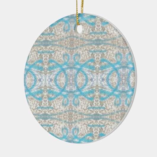 Blauw grijs decoratief graffiti-wandpatroon keramisch ornament (Links)