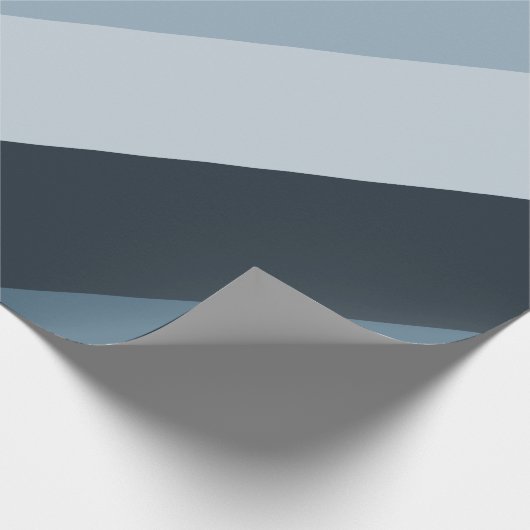Blauw & Grijs Diagonaal Gestreept | Willekeurige l Cadeaupapier (Hoek)