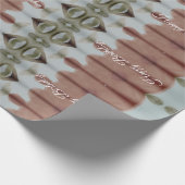 Blauw grijs en bruin cadeaupapier (Hoek)