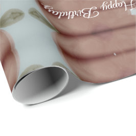 Blauw grijs en bruin cadeaupapier