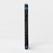 Blauw, Grijs en Paarse Marmer Abstract Case-Mate iPhone Case (Achterkant/links)