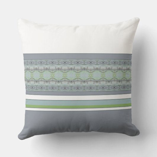 Blauw grijs en wit buitenkussen (Achterkant)