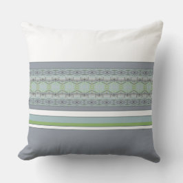 Blauw grijs en wit buitenkussen