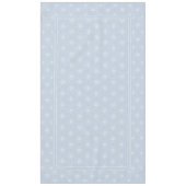 Blauw grijs en wit elegant Damasstijlpatroon Tafelkleed (Voorkant)