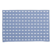Blauw grijs en wit gestreept abstract patroon kussensloop (Voorkant-Rechts)