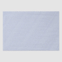 Blauw grijs en wit Quirky Waves Patroon