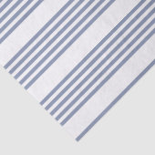 Blauw-grijs en wit vijf streepjespatroon tissuepapier (Detail)