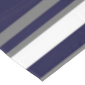 Blauw-grijs en witstempeldoek tafelkleed (Gekanteld)