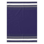 Blauw-grijs en witstempeldoek tafelkleed (Voorkant)