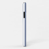 Blauw grijs en witte candy strepen Case-Mate iPhone case (Achterkant/rechts)