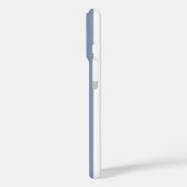 Blauw grijs en witte candy strepen Case-Mate iPhone case (Achterkant / Links)