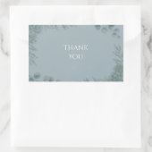 Blauw Grijs Eucalyptus Bedankt Sticker (Tas)