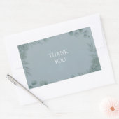 Blauw Grijs Eucalyptus Bedankt Sticker (Envelop)