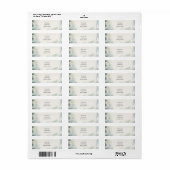 Blauw Grijs Eucalyptus Retouradres Label (Full Sheet)