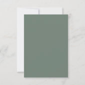 Blauw Grijs Eucalyptus Save The Date Kaart (Achterkant)