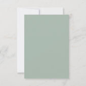 Blauw Grijs Eucalyptus Save The Date Kaart (Achterkant)