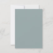 Blauw Grijs Eucalyptus Save The Date Kaart (Achterkant)