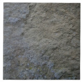 Blauw Grijs Faux Steen Rustiek Tegeltje (Voorkant)