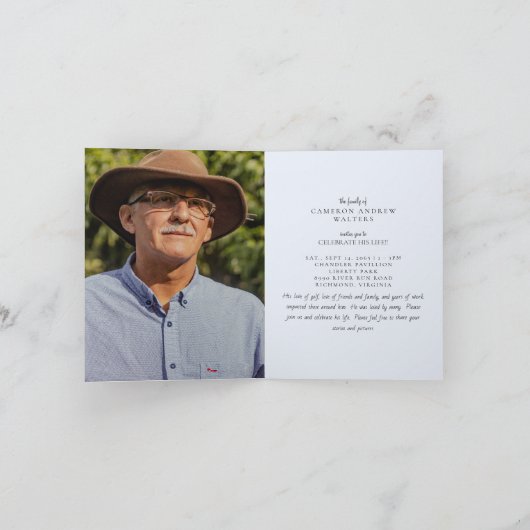 Blauw Grijs Fotoviering van het Leven Opgevouwen (Binnen)