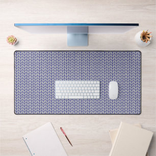 BLAUW GRIJS GEBREID Bureaublad Studio Mat
