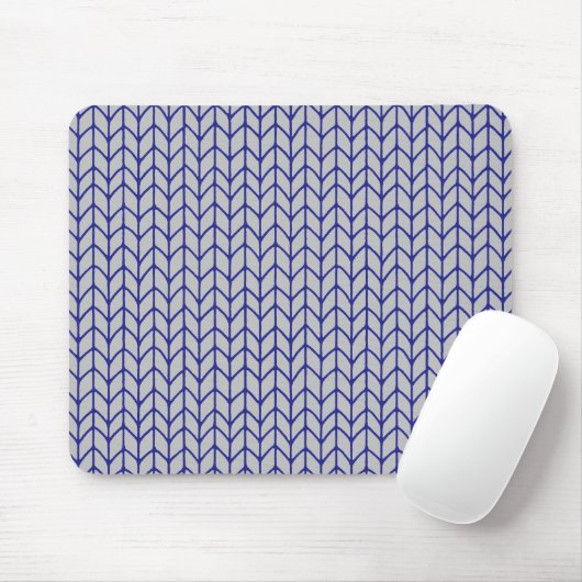 BLAUW GRIJS GEBREID Muismat (Met muis)