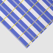 Blauw, grijs, geel papier voor cheques (Detail)