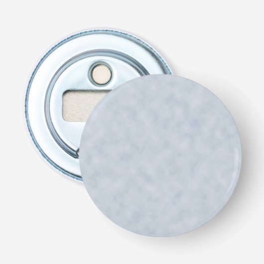  blauw grijs geperkamenttextiel button flesopener (Voorkant)