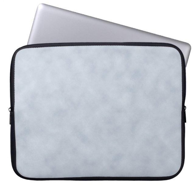  blauw grijs geperkamenttextiel laptop sleeve (Voorkant)
