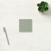Blauw Grijs Geruit Patroon Moderne Schaakbord Post-it® Notes (Kantoor)