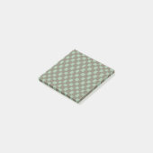 Blauw Grijs Geruit Patroon Moderne Schaakbord Post-it® Notes (Schuin)