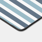 Blauw-grijs Gestreepte Bureaumat (Hoek)