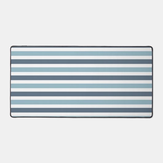 Blauw-grijs Gestreepte Bureaumat (Voorkant)
