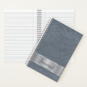 Blauw grijs leder notitieboek (Binnen)