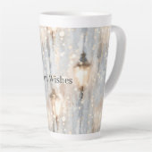 Blauw Grijs Licht Lantaarn Latte Mok (Rechterhoek)