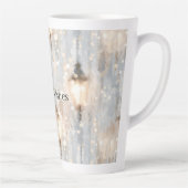 Blauw Grijs Licht Lantaarn Latte Mok (Rechts)