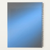Blauw Grijs maanlicht ombre effect Planner (Achterkant)