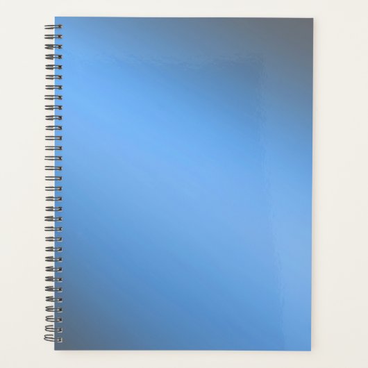 Blauw Grijs maanlicht ombre effect Planner (Voorkant)