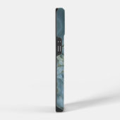 Blauw Grijs Marmeren Patroon iPhone / Android Hoesje (Rechterkant)