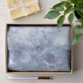 Blauw grijs marmeren steen textuur tissuepapier (Geschenk)