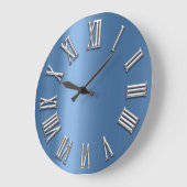 Blauw grijs metaal grijs zilver Romeins nummer Grote Klok (Hoek)