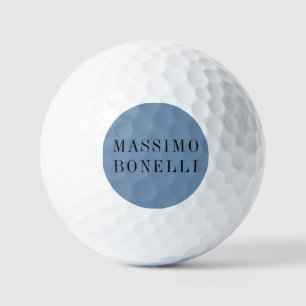 Blauw Grijs Minimalistisch Eenvoudig Leesbaar Mode Golfballen