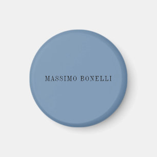 Blauw Grijs Minimalistisch Eenvoudig Leesbaar Mode Magneet