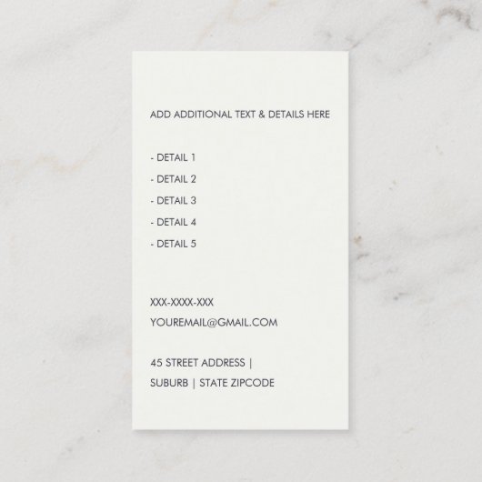 BLAUW GRIJS MODERN BELASTINGSAANGIFTE AGENT PREPAR VISITEKAARTJE (Achterkant)