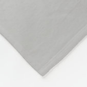 Blauw & Grijs Monogram bewerkbare kleurencombinati Fleece Deken (Hoek)